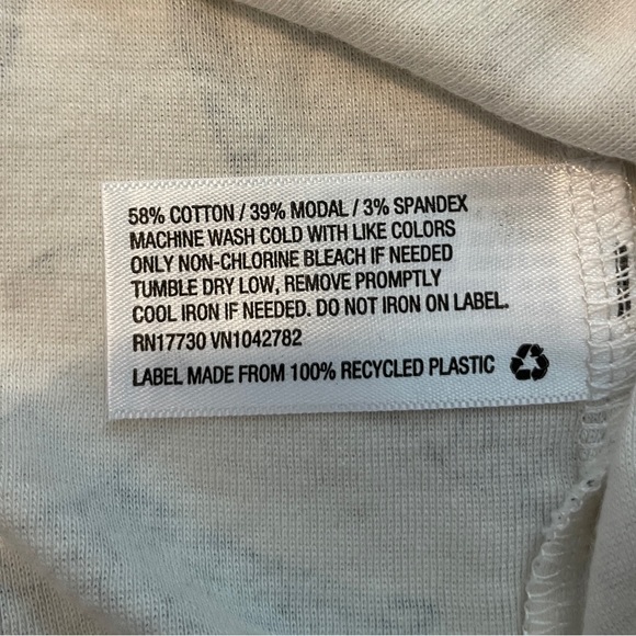 EUC. Women’s Gray & White Floral Cowl Neck T -Shirt Dress. Sleeveless. Size XL. - Picture 6 of 6